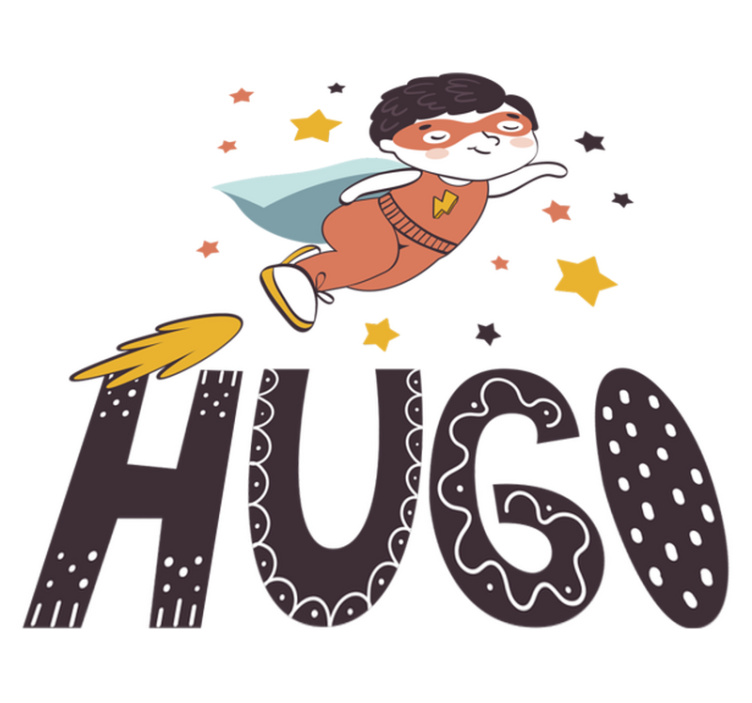 Vinil podovi djeca s personaliziranim superjunakom - TenStickers