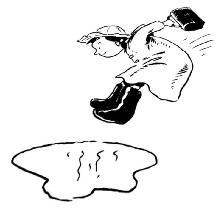 Vinil podovi djeca skakanje u lokve - TenStickers