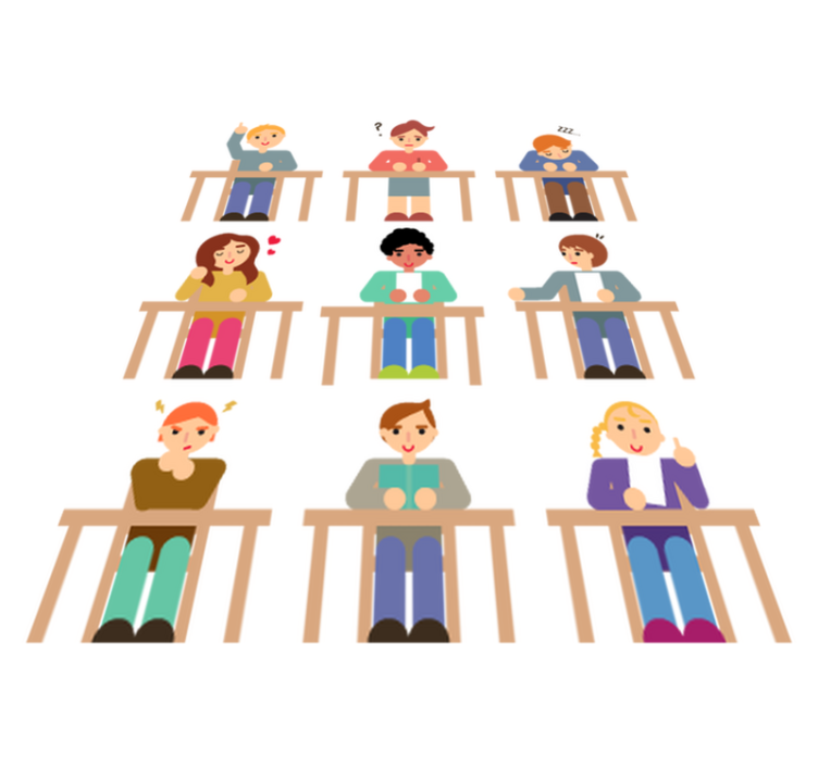 Vinil podovi djeca kolekcija naljepnica za učenike - TenStickers