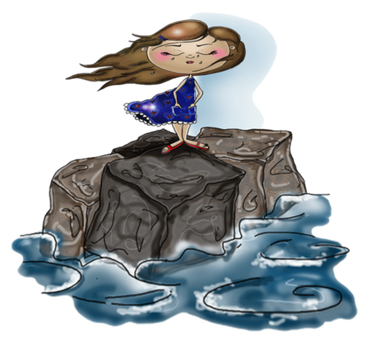 Vinil podovi djeca morska djevojčica - TenStickers