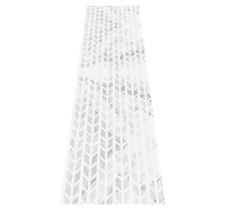 Vinil podovi za kupatilo s malim zlatnim mramornim pločicama - TenStickers