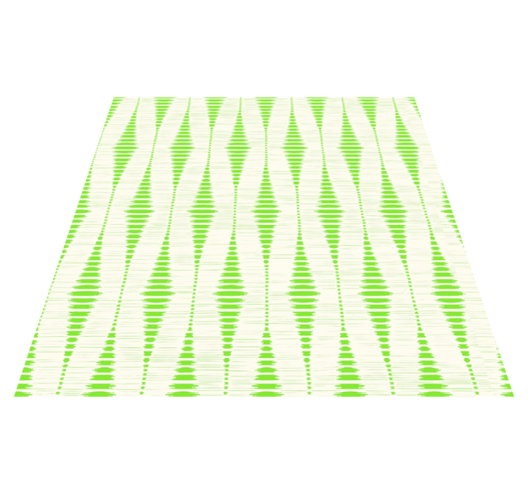 Vinil podovi geometrijski zeleni rabaul ikat - TenStickers