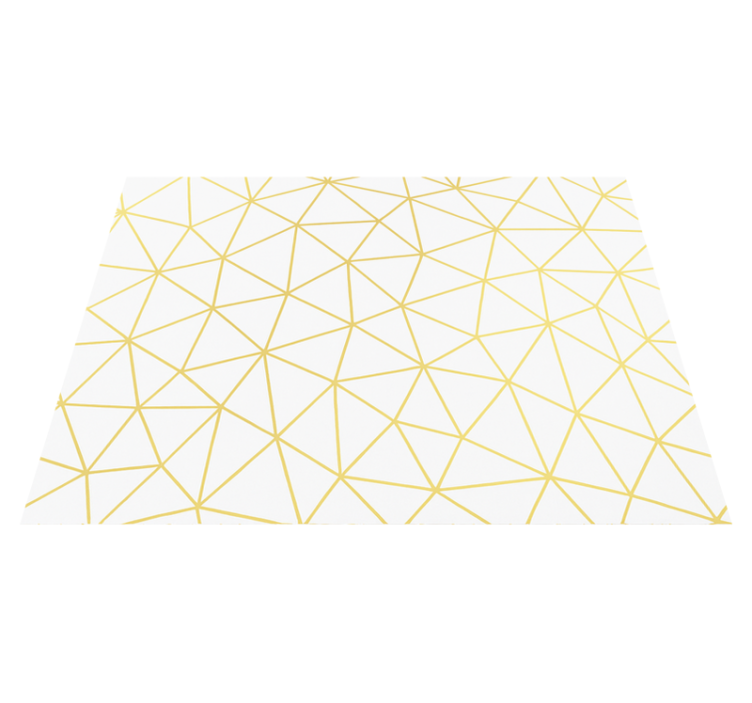 Vinil podovi geometrijski zlatni geometrijski mozaik - TenStickers
