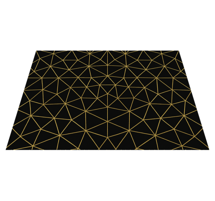 Vinil podovi geometrijski midnight gold mreža - TenStickers