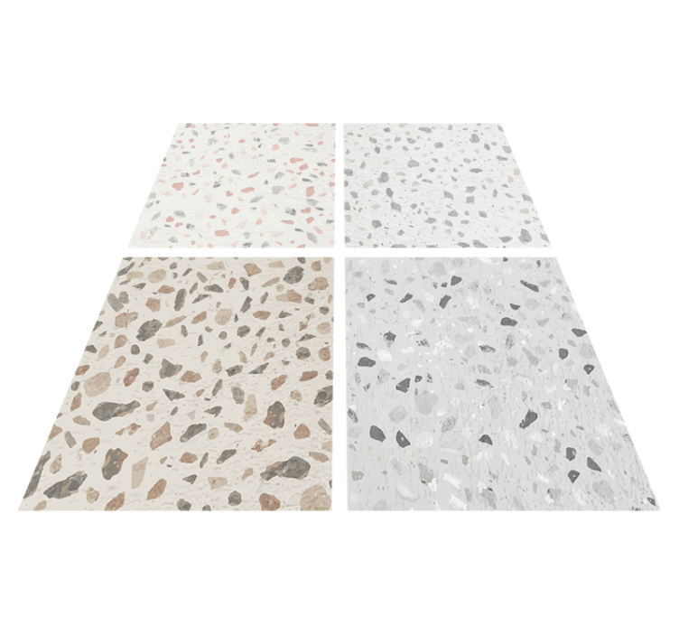 Vinil pod u kuhinji s terrazzo teksturom - TenStickers