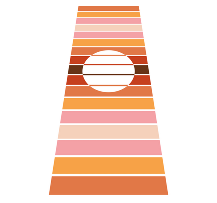 Vinil pod u kuhinji s motivom sunca iz 70-ih - TenStickers