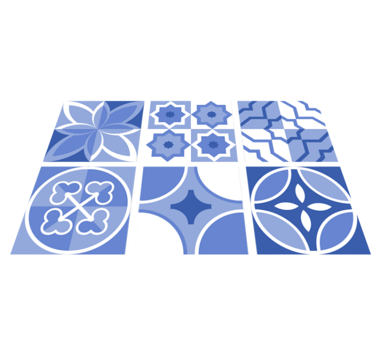 Vinil pod u kuhinji azulejos cindito pločice - TenStickers
