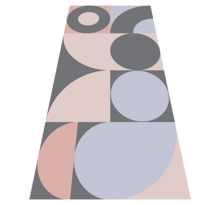 Vinil pod u kuhinji s geometrijskim uzorkom krugova - TenStickers