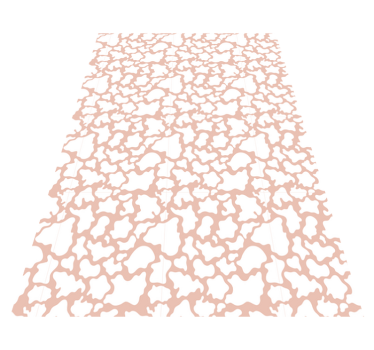 Ružičasti kravlje životinjski print vinil prostirka - TenStickers