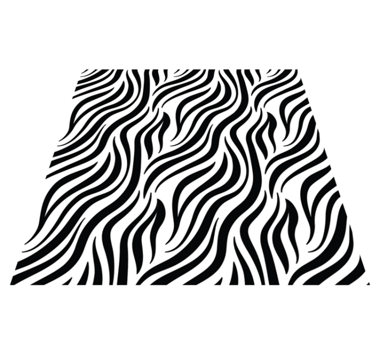 Zebra stripe animal print vinil prostirka - TenStickers