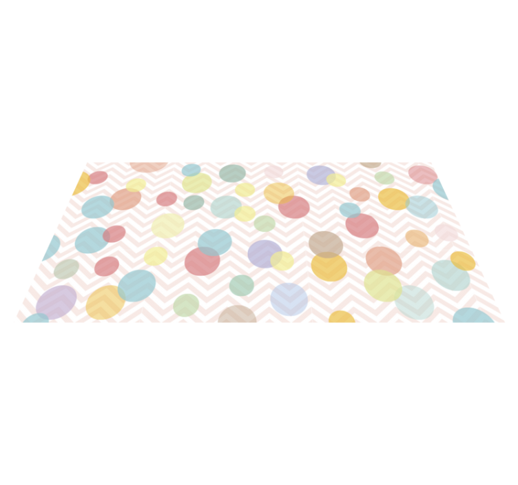 Vinil podovi djeca colorful Polka Dot Chevron - TenStickers
