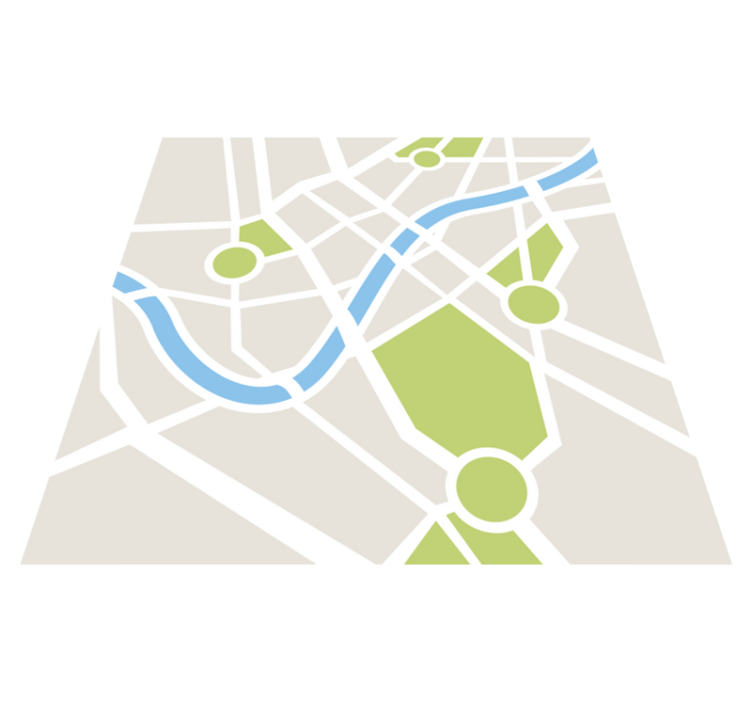 Nevjerojatne gradske prometnice vinilna prostirka - TenStickers