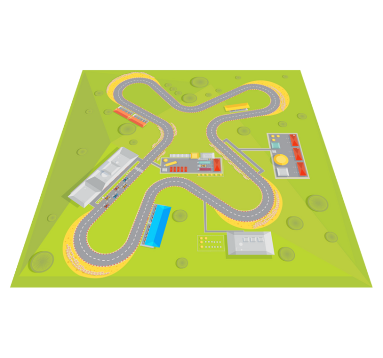 Vinil podovi djeca vrijeme za igru na cesti - TenStickers