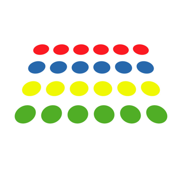 Prekrasna twister igra vinil prostirka - TenStickers