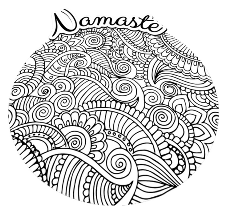 Mandala namaste vinil prostirka - TenStickers