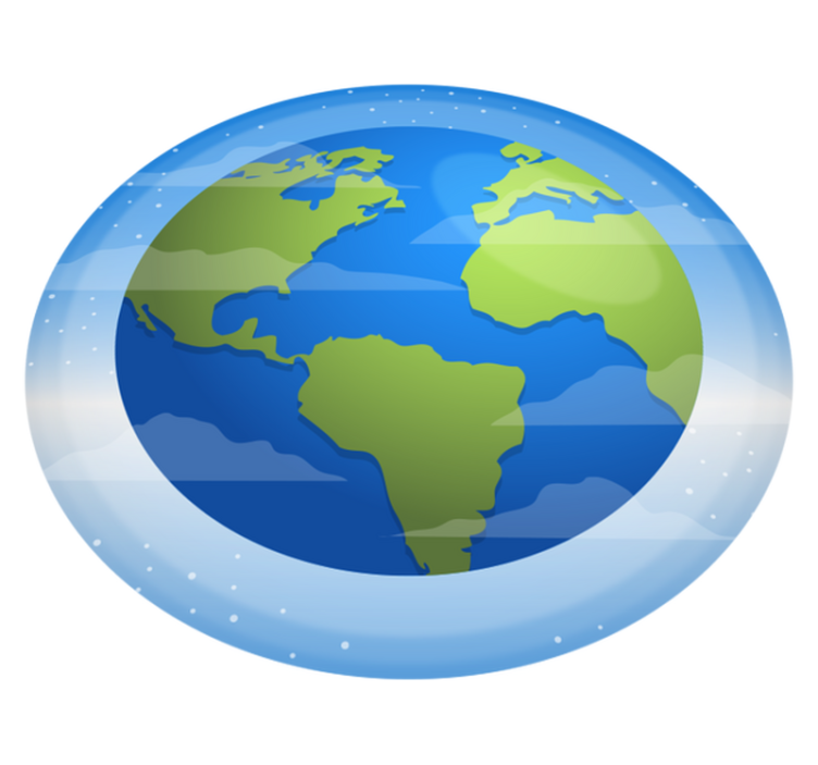 Nevjerojatna kružna vinilna prostirača svijeta - TenStickers