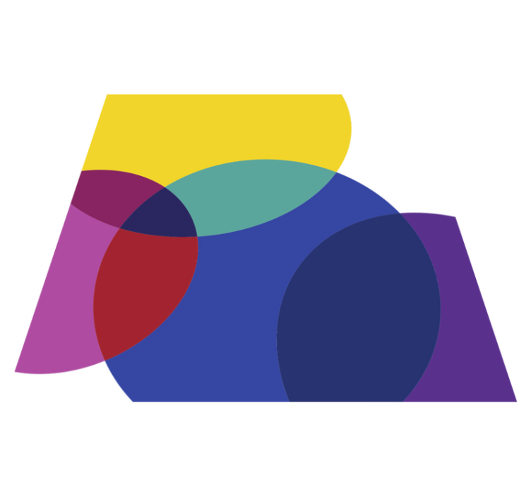 Vinil podovi geometrijski geometrijska igra boja - TenStickers