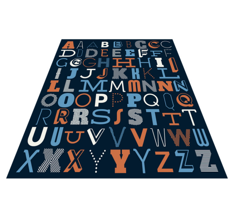 Tipografska abeceda vinil mat abc - TenStickers