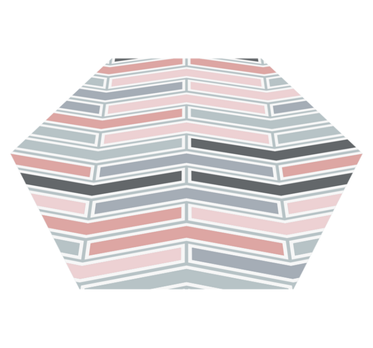 Nevjerojatna šesterokutna vinilna prostirka nordijskog stila - TenStickers