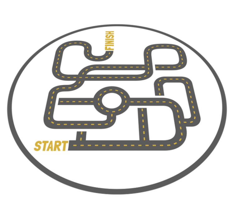 Vinil podovi igre cestovna avantura - TenStickers