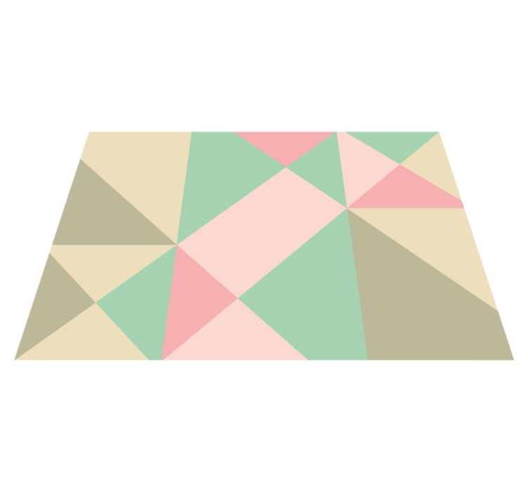 Prekrasne meke boje geometrijski vinilni prostirki - TenStickers