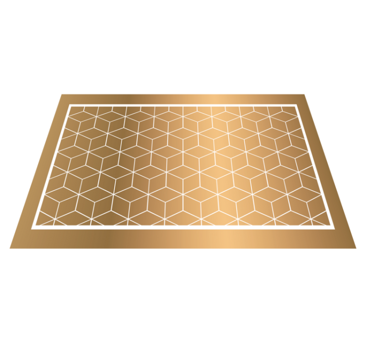 Fenomenalne kocke geometrijski vinilni tepih - TenStickers