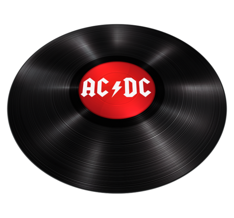 Prekrasna rock glazba acdc vinil prostirka - TenStickers