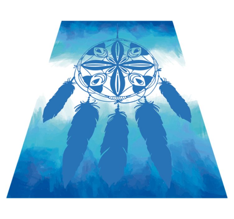 Vinil podovi plava dreamcatcher pero - TenStickers