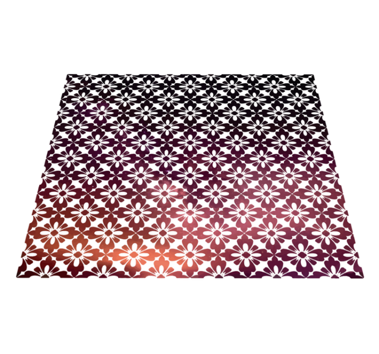 Vinil podovi cvijeće i biljke cvjetni ombre - TenStickers