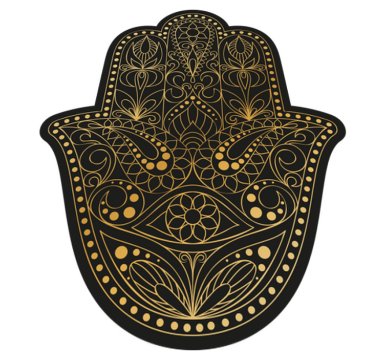 Vinil podovi mandala ukrasna hamsa - TenStickers