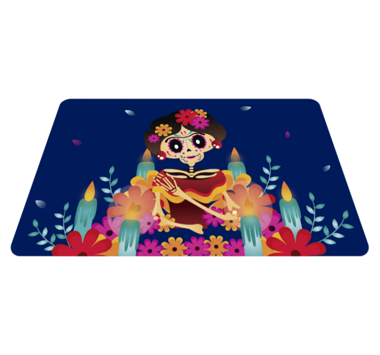 Vinil podovi Noć vještica svečani kostur - TenStickers