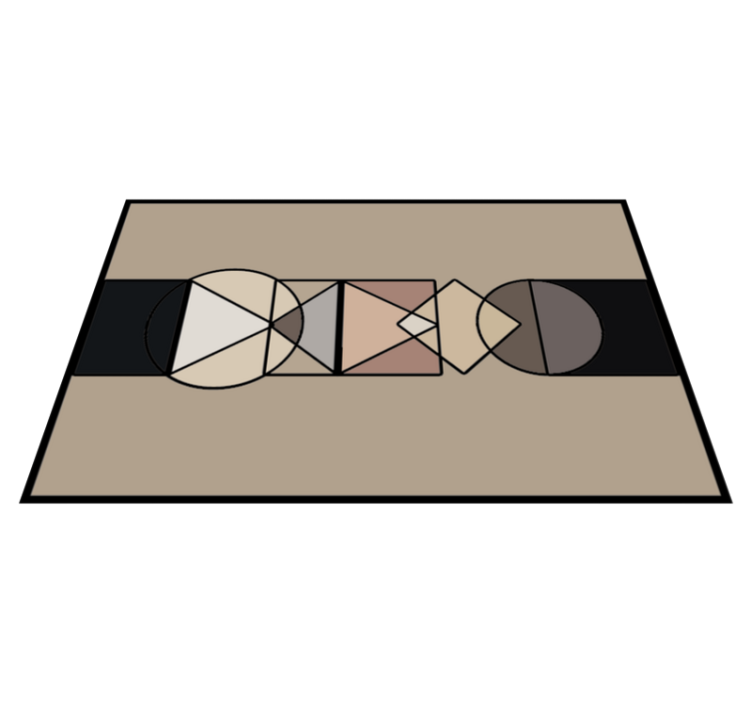 Vinil prostirka geometrijski oblici krugovi - TenStickers