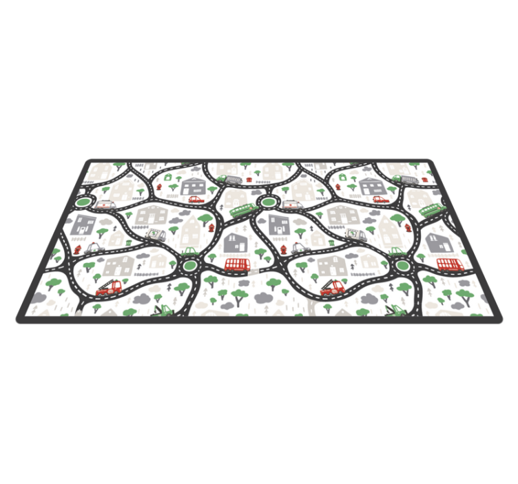 Dječji vinil prostirač s cestovnim cestom za autoceste - TenStickers