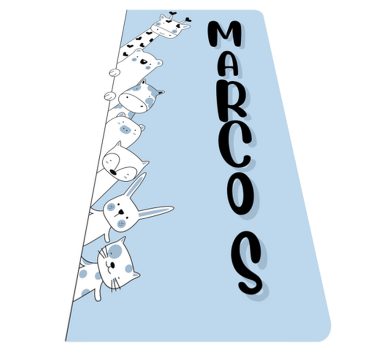 Personalizirane životinje dječji vinil tepih - TenStickers