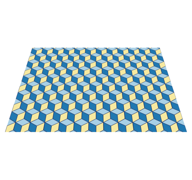 Vinil tepih kuhinja 3d efekt geometrijski tepisi - TenStickers