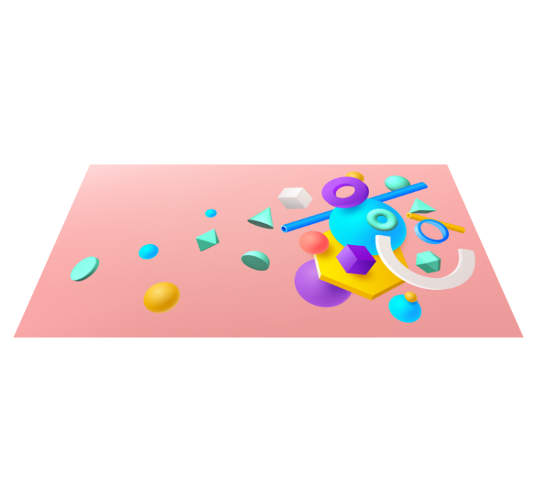 Vinil podovi geometrijski niz geometrijskih oblika - TenStickers