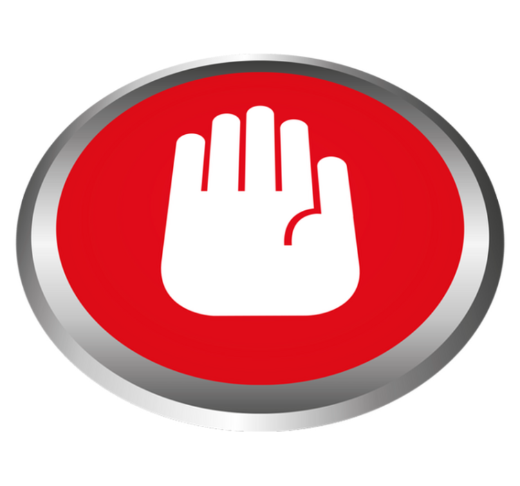 Uredski upozorenje prilagođeni tepih - TenStickers