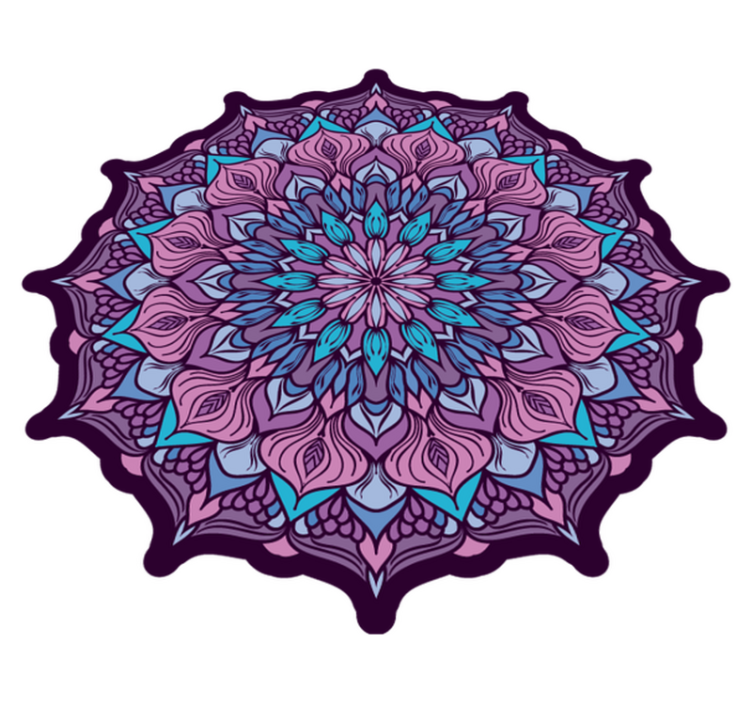 Boho mandala uzorak mandala vinil prostirka - TenStickers
