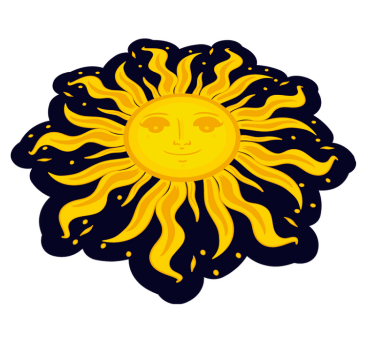 Boho sun etnički vinil prostirka - TenStickers