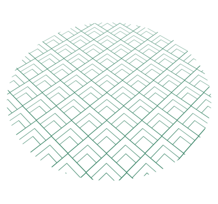 Vinil podovi geometrijski preklapanje geometrijskih linija - TenStickers