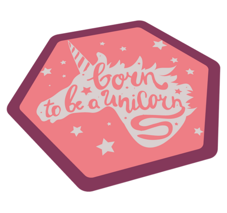Rođen da bude vinil prostirač jednoroga - TenStickers
