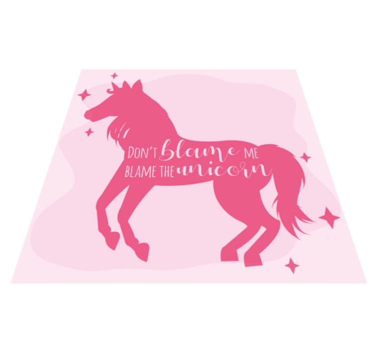 Vinil podovi djeca kriviti jednoroga - TenStickers