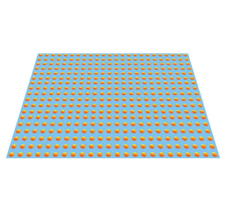 Vinil podovi efekt drva sunshine naranče uzorak - TenStickers