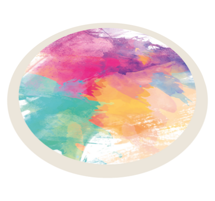 Apstraktni šareni dizajn moderni tepih - TenStickers