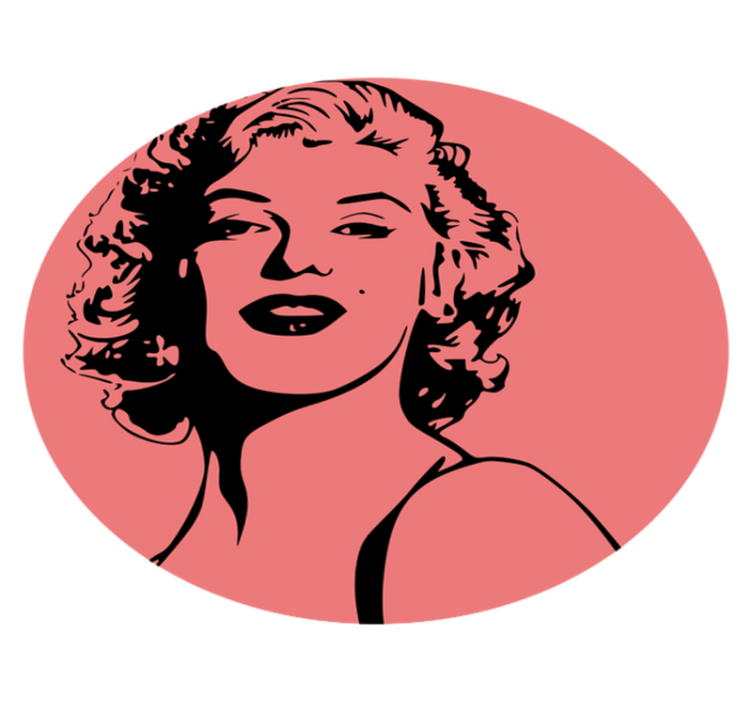 Portret marilyn monroe vinil prostirka - TenStickers