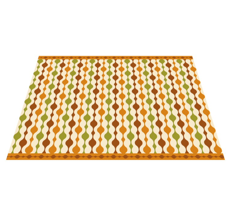 Vinil podovi prugasta dizajn valovitih linija - TenStickers