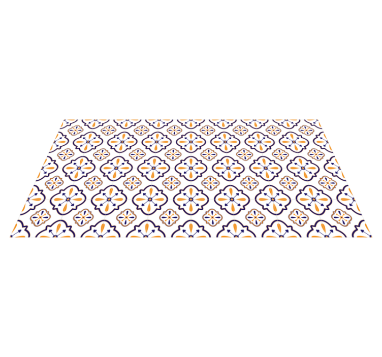 Vinil pod u kuhinji replika cvjetnih pločica - TenStickers