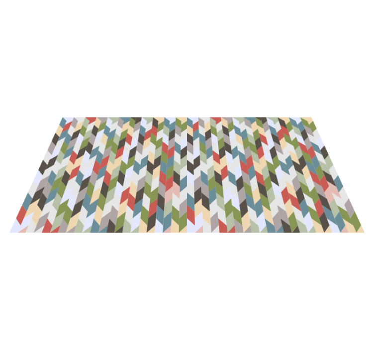 Vinil podovi geometrijski spektar riblje kosti - TenStickers