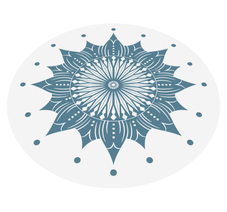 Vinil podovi mandala zamršena cvjetna uzorak - TenStickers