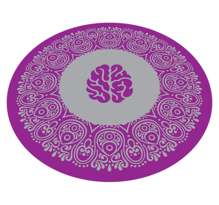Vinil podovi mandala dizajn mozga mandale - TenStickers